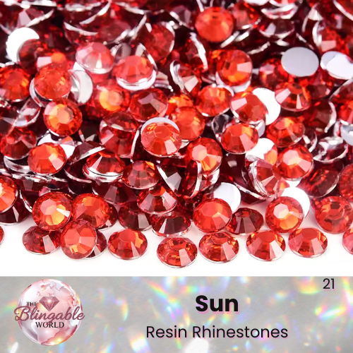 Sun - Resin Flatback Rhinestone