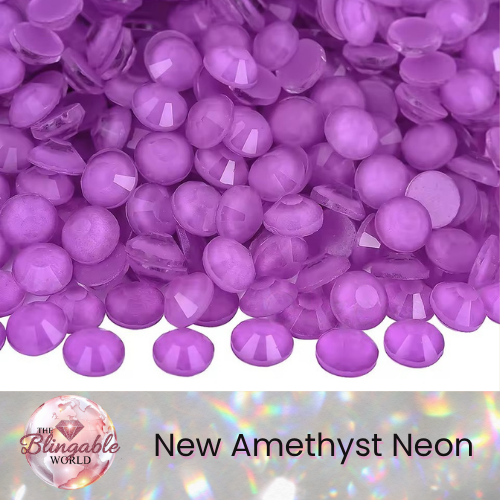 New Amethyst Neon - Glass Flatback Rhinestone