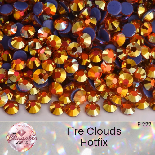 Fire Clouds - Hotfix Glass Flatback Rhinestone