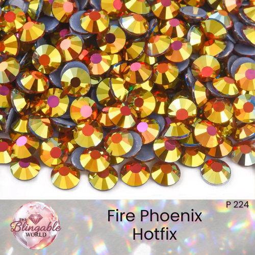 Fire Phoenix - Hotfix Glass Flatback Rhinestone