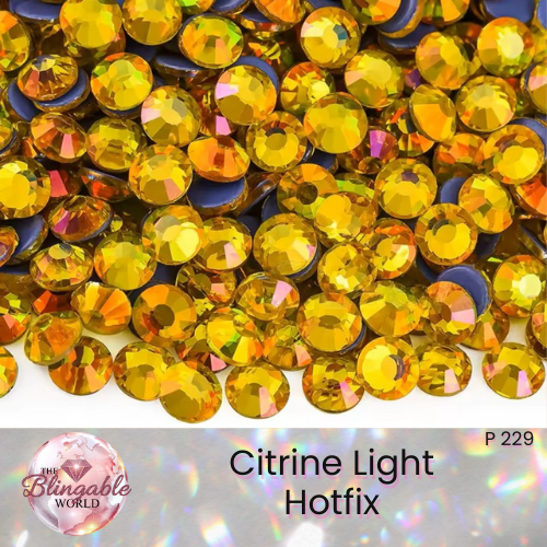 Citrine Light - Hotfix Glass Flatback Rhinestone