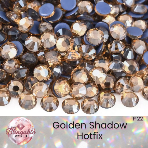 Golden Shadow - Hotfix Glass Flatback Rhinestone