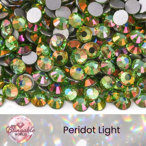 Peridot Light - Glass Flatback Rhinestone