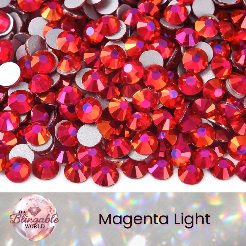 Magenta Light - Glass Flatback Rhinestone
