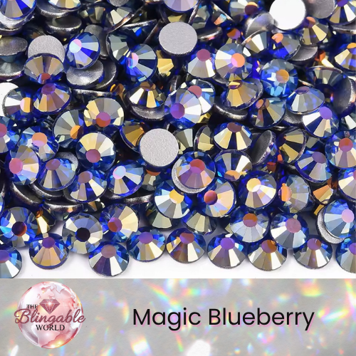 Magic Blueberry - Glass Flatback Rhinestone