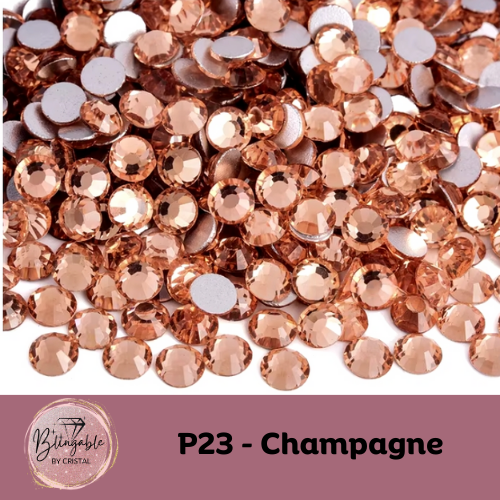 P 23 - Glass Flatback Rhinestone