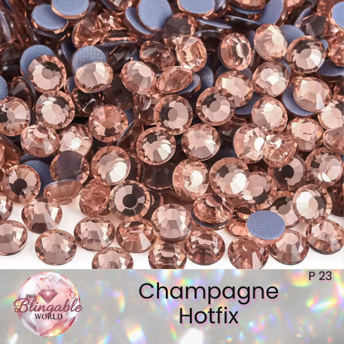 Champagne - Hotfix Glass Flatback Rhinestone
