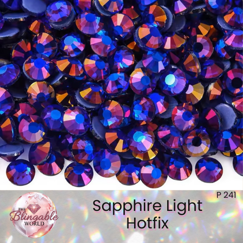 Sapphire Light - Hotfix Glass Flatback Rhinestone