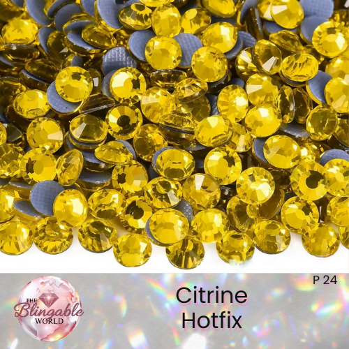 Citrine - Hotfix Glass Flatback Rhinestone