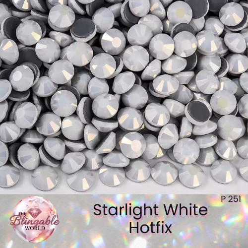 Starlight White - Hotfix Glass Flatback Rhinestone