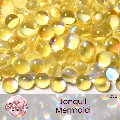 Jonquil Mermaid - Glass Flatback Rhinestone