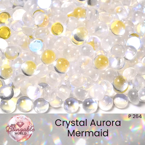Crystal Aurora Mermaid - Glass Flatback Rhinestone