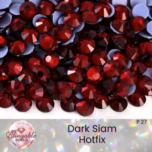 Dark Siam - Hotfix Glass Flatback Rhinestone