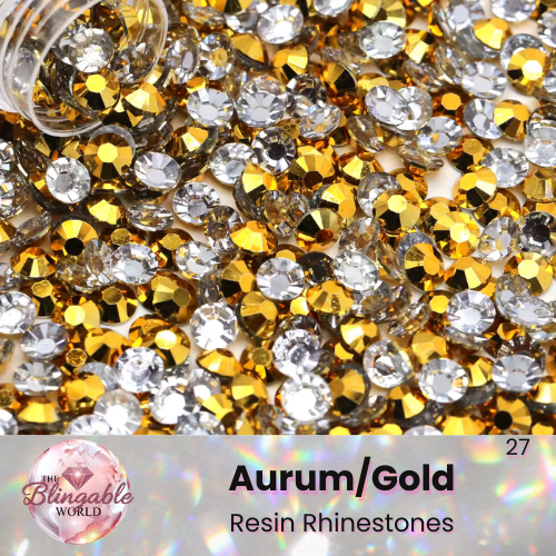 Aurum/Gold - Resin Flatback Rhinestone