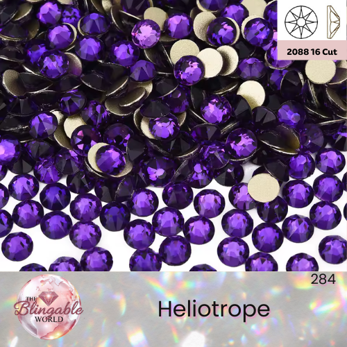 Heliotrope - 2088 Glass Flatback Rhinestone