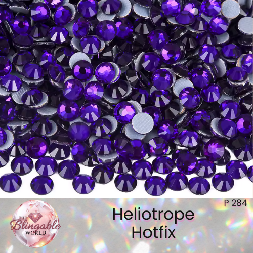 Heliotrope - Hotfix Glass Flatback Rhinestone