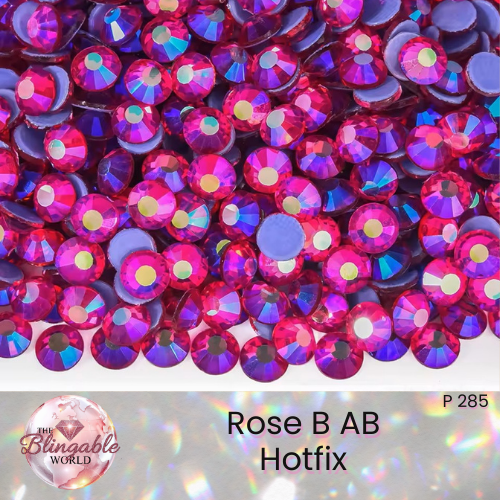 Rose AB - Hotfix Glass Flatback Rhinestone