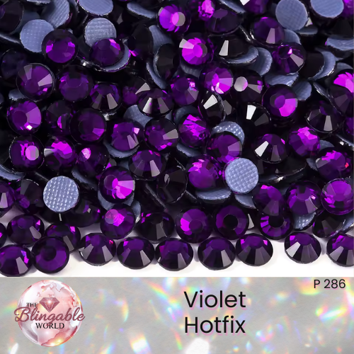 Violet - Hotfix Glass Flatback Rhinestone