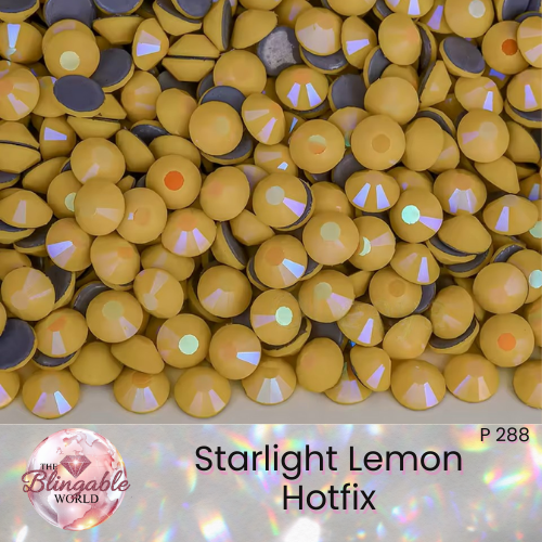 Starlight Lemon - Hotfix Glass Flatback Rhinestone