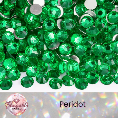 Peridot - Glass Flatback Rhinestone