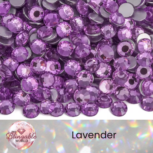 Lavender - Glass Flatback Rhinestone
