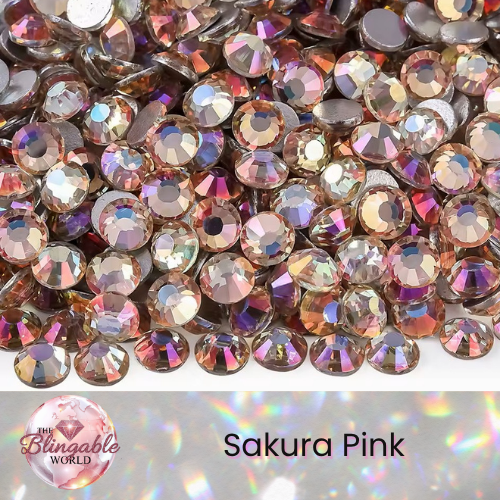 Sakura Pink - Glass Flatback Rhinestone