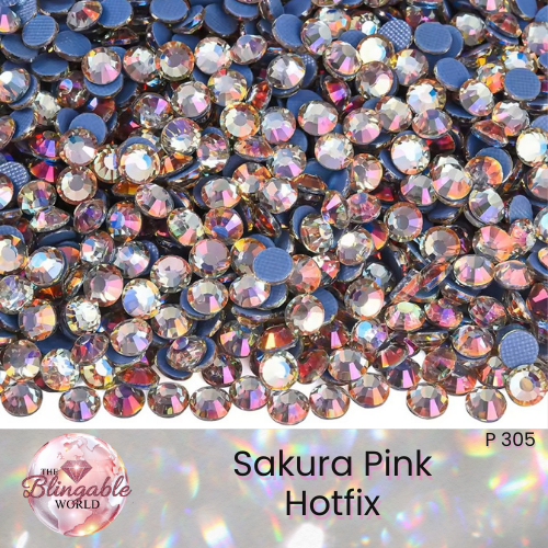 Sakura Pink - Hotfix Glass Flatback Rhinestone
