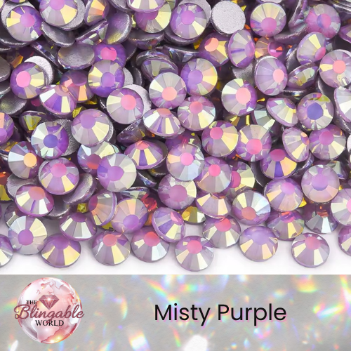 Misty Purple - Glass Flatback Rhinestone