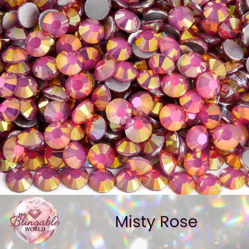 Misty Rose - Glass Flatback Rhinestone