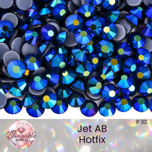 Jet AB - Hotfix Glass Flatback Rhinestone