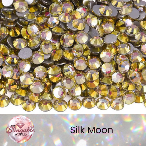 Silk Moon - Glass Flatback Rhinestone