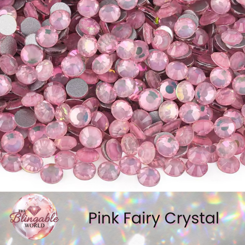 Pink Fairy Crystal - Glass Flatback Rhinestone