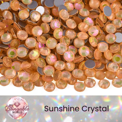 Sunshine Crystal - Glass Flatback Rhinestone