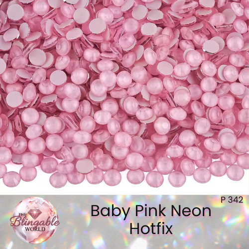 Baby Pink Neon - Hotfix Glass Flatback Rhinestone