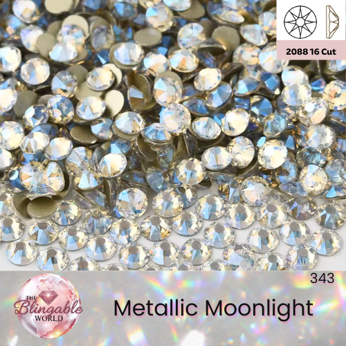 Metallic Moonlight - 2088 Glass Flatback Rhinestone