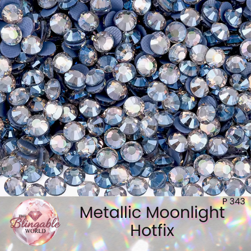 Metallic Moonlight - Hotfix Glass Flatback Rhinestone