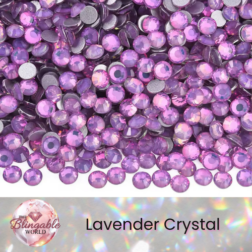 Lavender Crystal - Glass Flatback Rhinestone