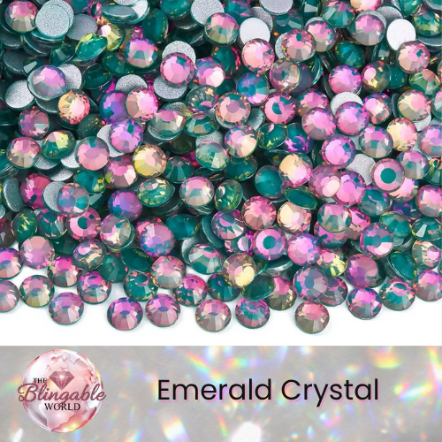 Emerald Crystal - Glass Flatback Rhinestone