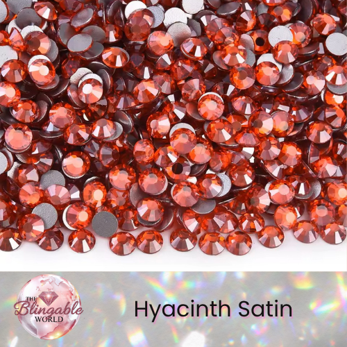 Hyacinth Satin - Glass Flatback Rhinestone
