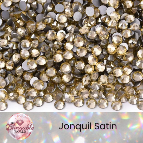 Jonquil Satin - Glass Flatback Rhinestone