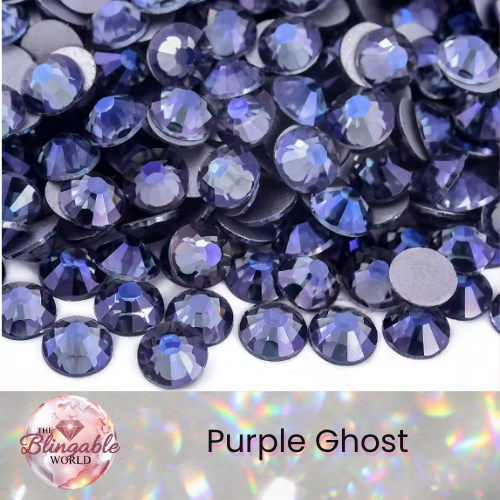 Purple Ghost - Glass Flatback Rhinestone