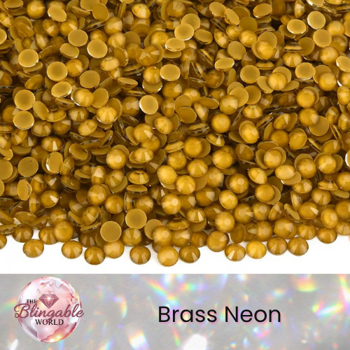 Brass Neon - Glass Flatback Rhinestone