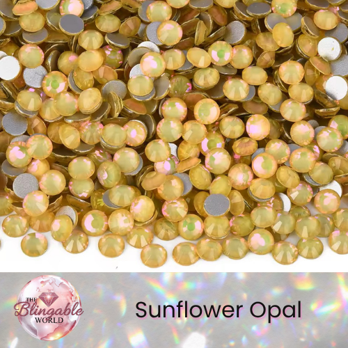 Sunflower Opal - Glass Flatback Rhinestone