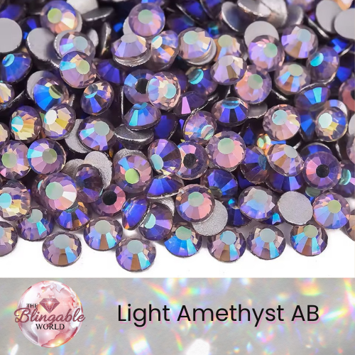 Light Amethyst AB - Glass Flatback Rhinestone