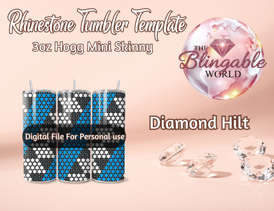 3oz Tumbler Template - Diamond Hilt *Digital File*