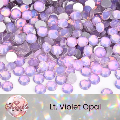 Light Violet Opal - Glass Flatback Rhinestone