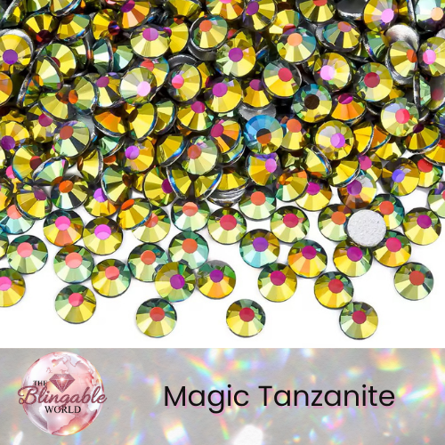 Magic Tanzanite - Glass Flatback Rhinestone