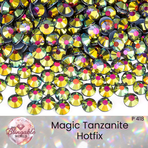 Magic Tanzanite - Hotfix Glass Flatback Rhinestone