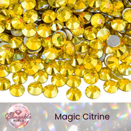 Magic Citrine - Glass Flatback Rhinestone