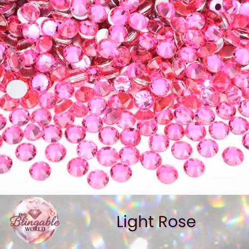Light Rose - Glass Flatback Rhinestone